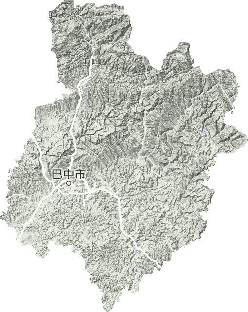 巴中市地貌图