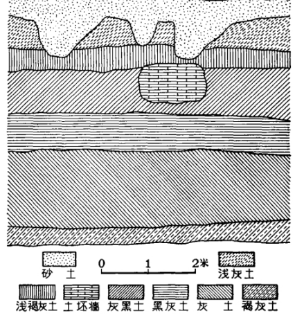 塔里他里哈遗址地层堆积