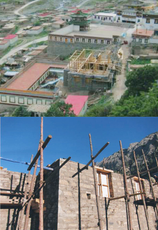 兴建中的马头明王殿