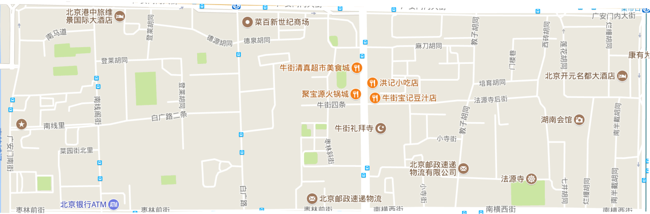 牛街街道电子地形图