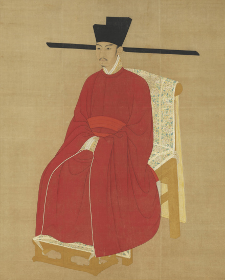 台北故宫博物馆藏《宋哲宗坐像轴》 