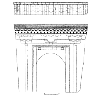 M1墓墓门正视图