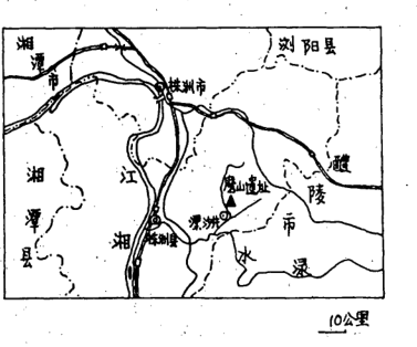 磨山遗址位置图