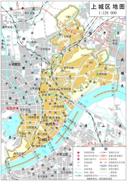 上城区全要素地图 