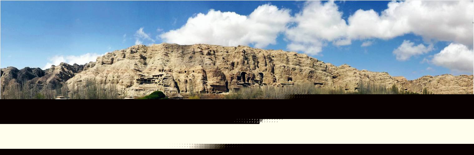 克孜尔千佛洞全景