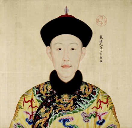 郎世宁所作乾隆元年画像