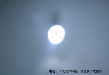 电镜下（放大1000倍）佛舍利子成像图