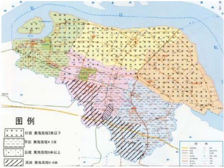 张家港市地貌图 