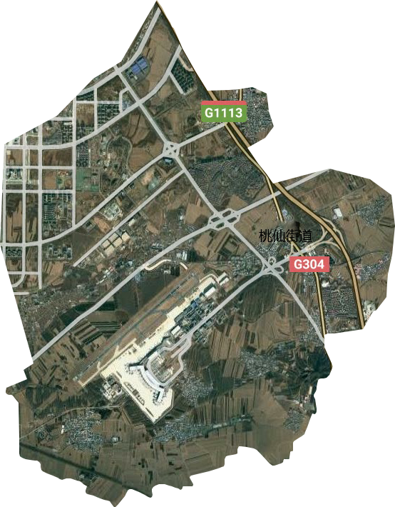 桃仙街道卫星地图