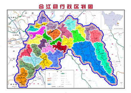 合江县行政区划图