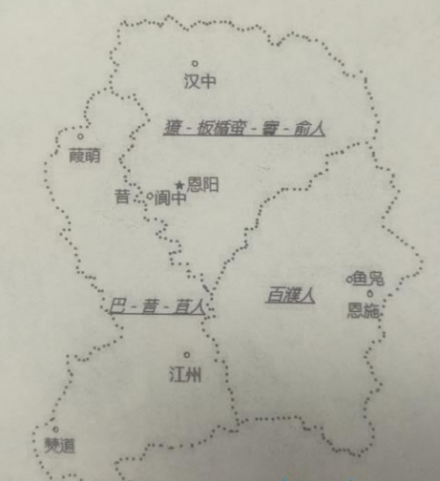 巴族地图