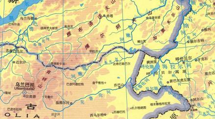 克鲁伦河地图