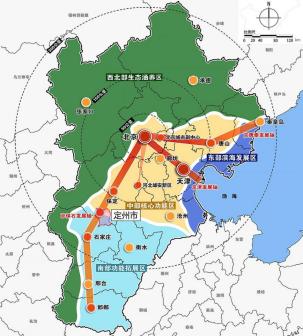 定州市地理位置图
