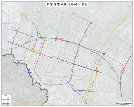 张家港城区快速路网 