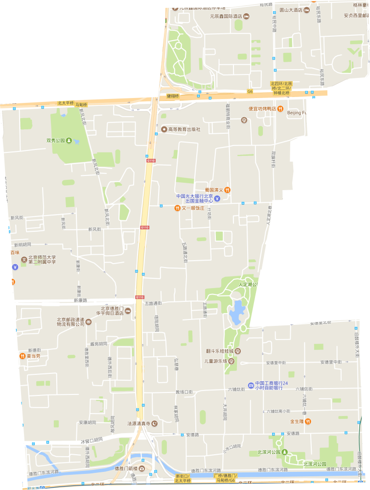 德胜街道电子地形图