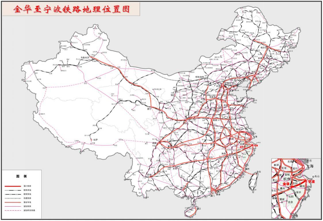 甬金铁路地理位置