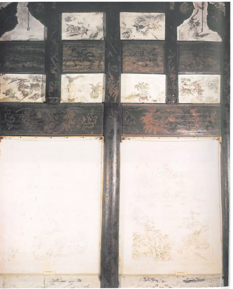 西院第二进正厅西山墙壁画