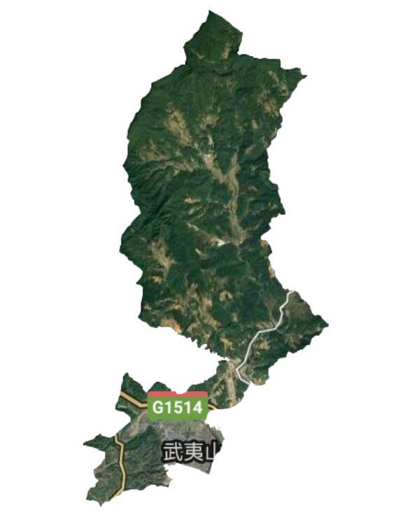 崇安街道卫星图
