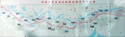 宁高速铁路平面示意图
