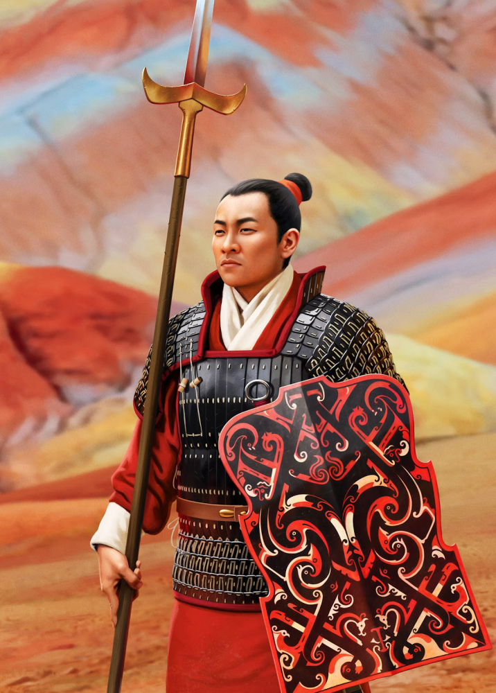 汉代军人复原图