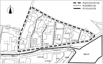 龙川胡氏宗祠周边地形图
