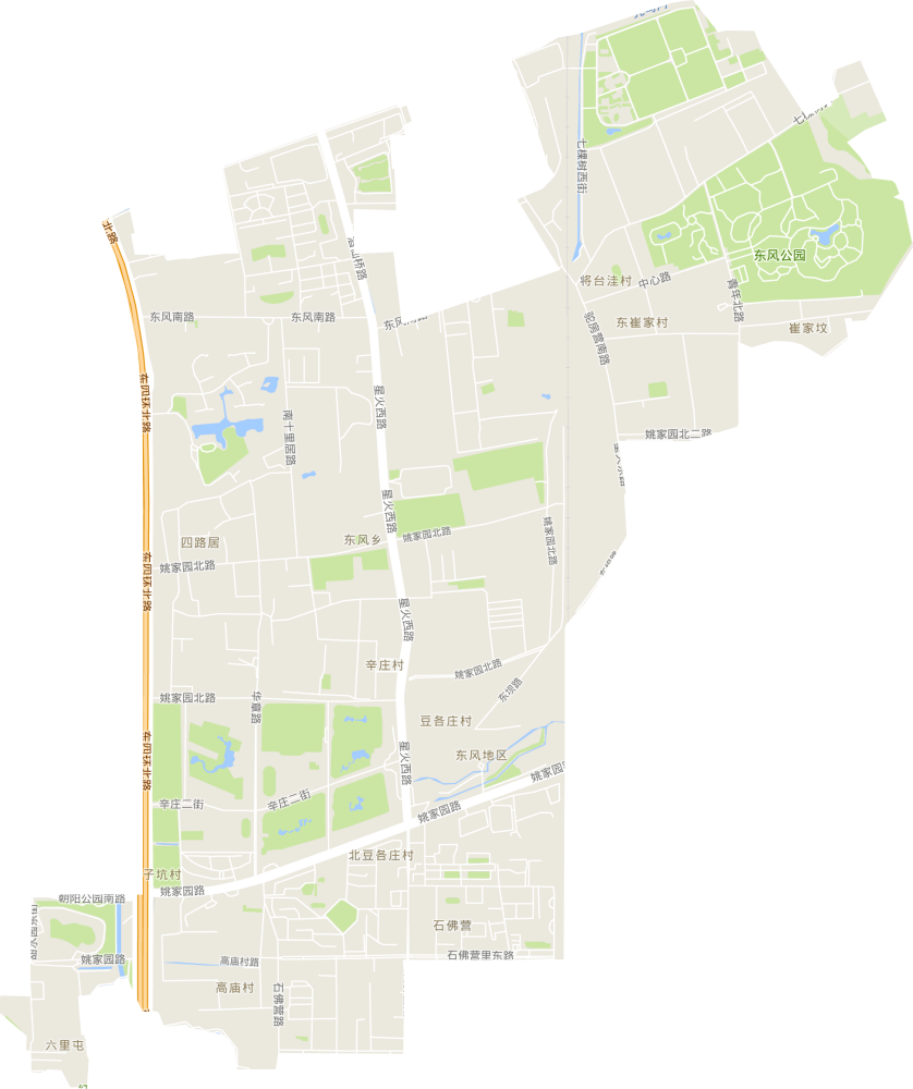 东风乡交通地图
