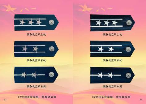 预备役空军军衔硬肩章（07式）