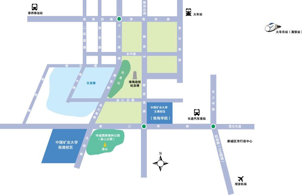 中国矿业大学徐海学院图示地址 