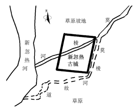 新忽热古城址位置图