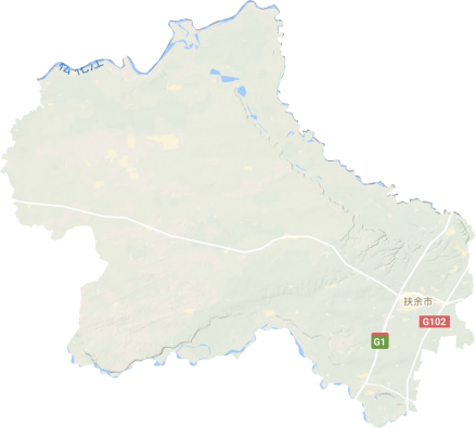 扶余市地形图