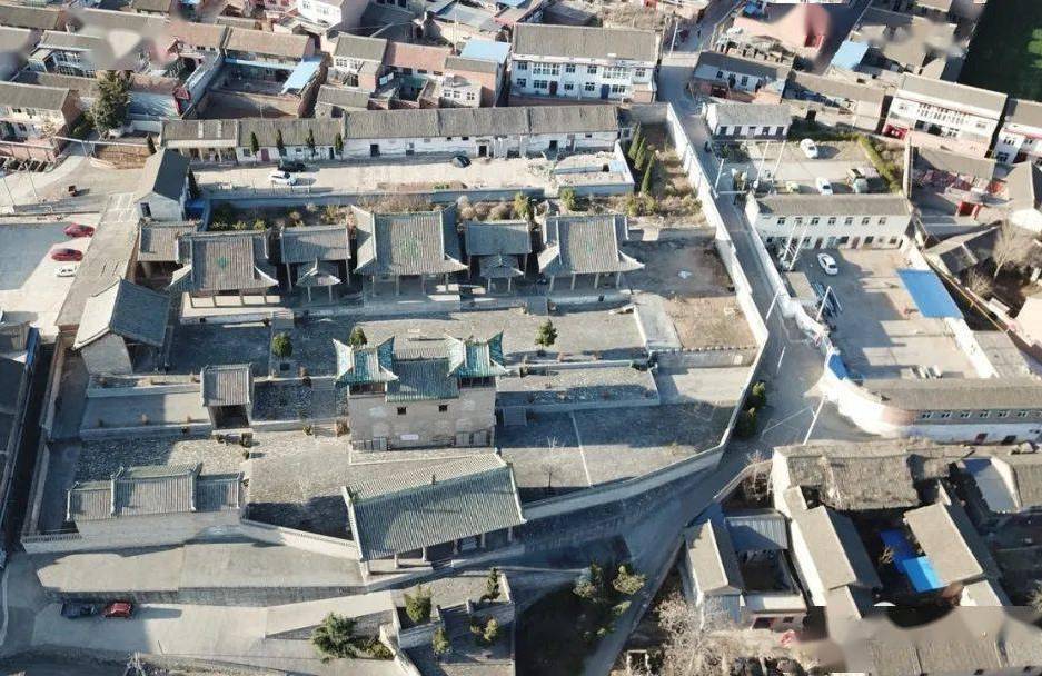 周村东岳庙空中鸟瞰图