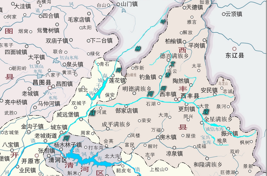 寇河的位置及水系分布