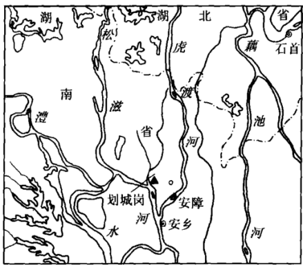 划城岗遗址位置图