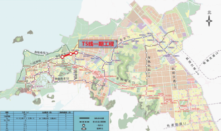 苏州高新区有轨电车近期建设线路示意图 