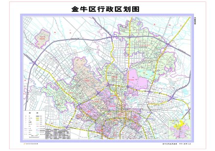 金牛区行政区划图（2015）