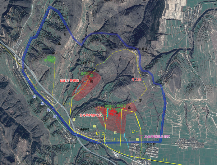 血池遗址道路及兆域系统