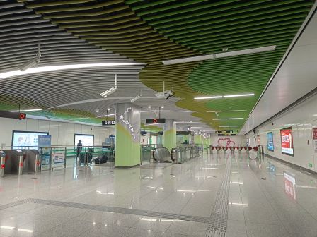 月季公园站站厅图2