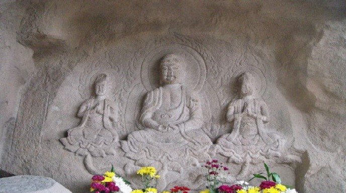 西方三圣佛造像