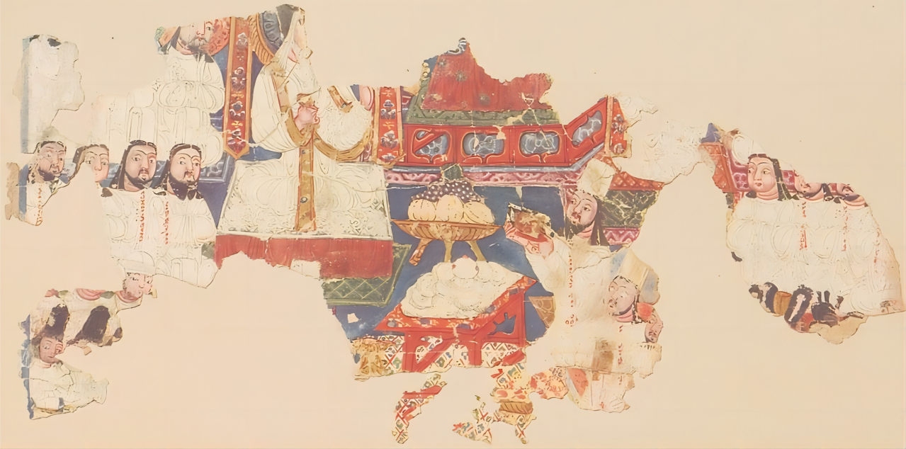 高昌故城出土摩尼教“庇麻节图”