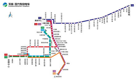 沈阳浑南现代有轨电车线路图