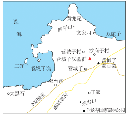 营城子汉墓群位置图