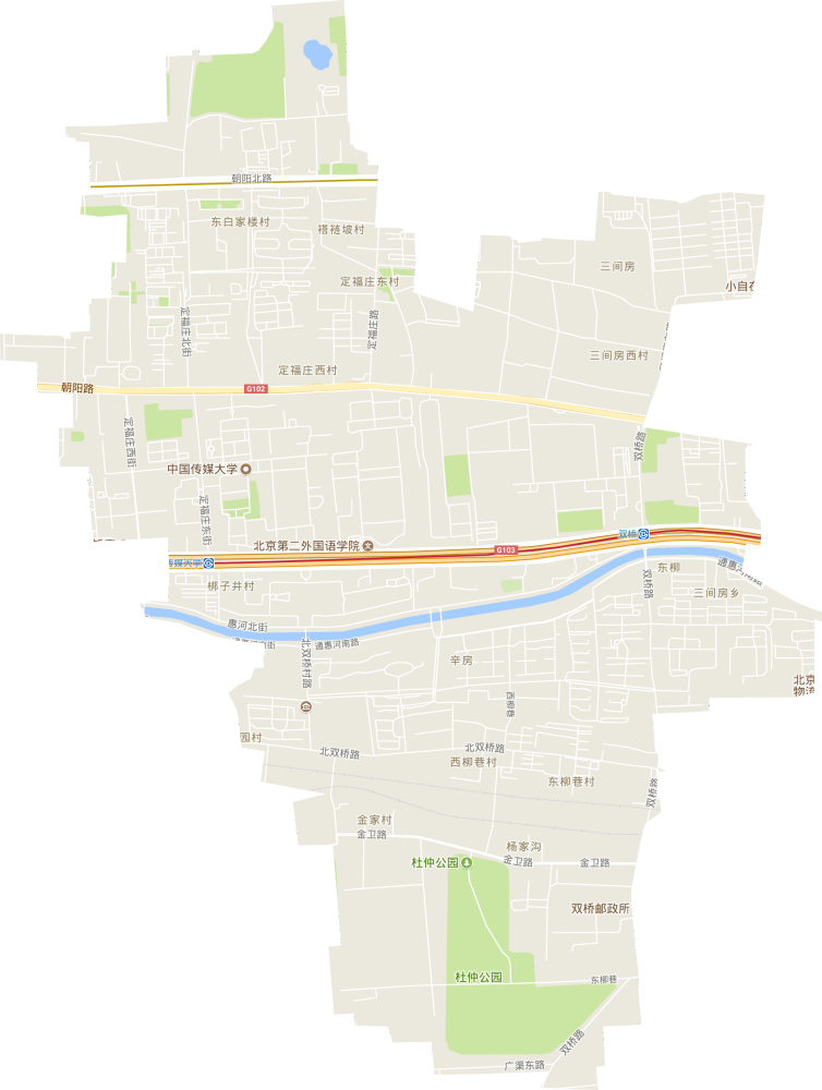 三间房乡（地区）电子交通图
