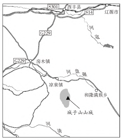 城子山山城位置图