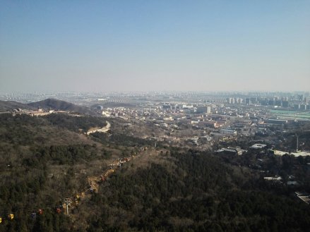 北京西山远眺五里坨街道