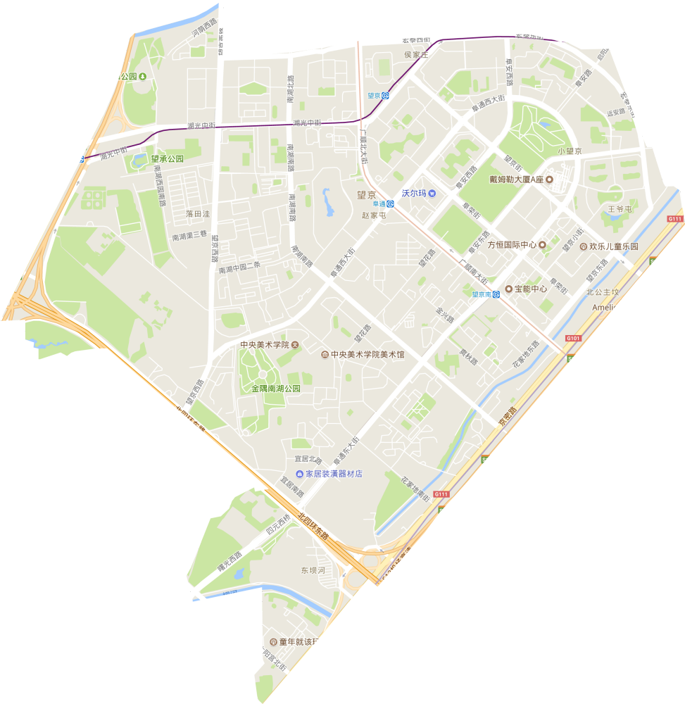 望京街道电子交通图