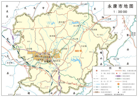 永康市地图