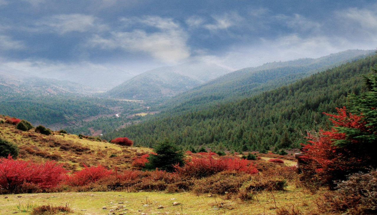 焉支山山岭地形地点