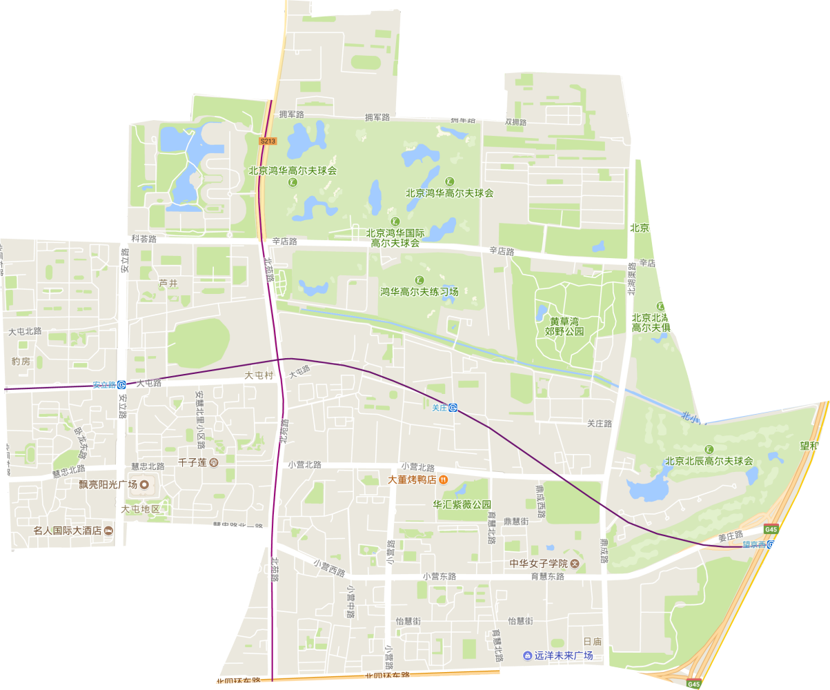 大屯街道电子交通图