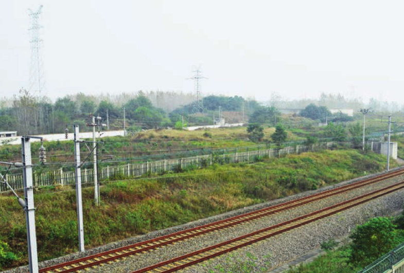 王陵墓地双墩一号汉墓（保护大棚）和二号汉墓全景