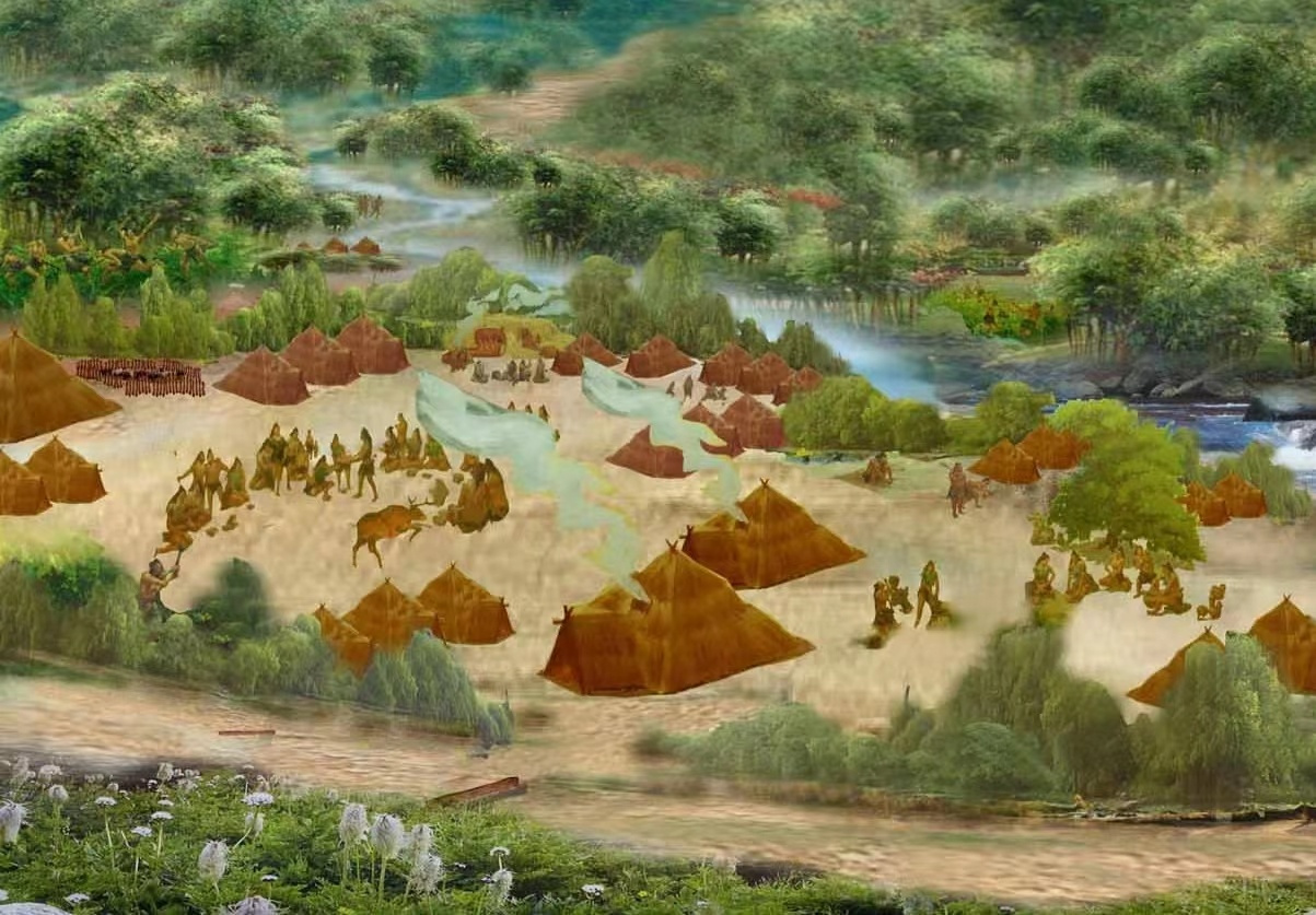 北首岭遗址居址示意图 